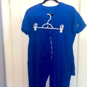 Med Couture Medium Blue scrub set